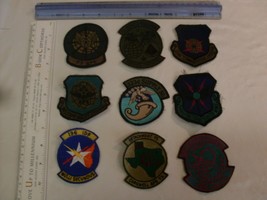 US Air Force USA 9 patch collection patches embroidered for display - £15.02 GBP
