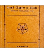 Order Of The Eastern Star 1930 Masonic Maine Grand Chapter Vol XII PB Bo... - £52.27 GBP