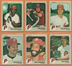 1983 1984 Fleer Philadelphia Phillies Team Lot Pete Rose Gary Matthews T McGraw - £6.38 GBP