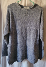 Cherokee Size Medium Pullover Sweater Lightweight Greyish Blue Relax Fit Warm - £7.88 GBP