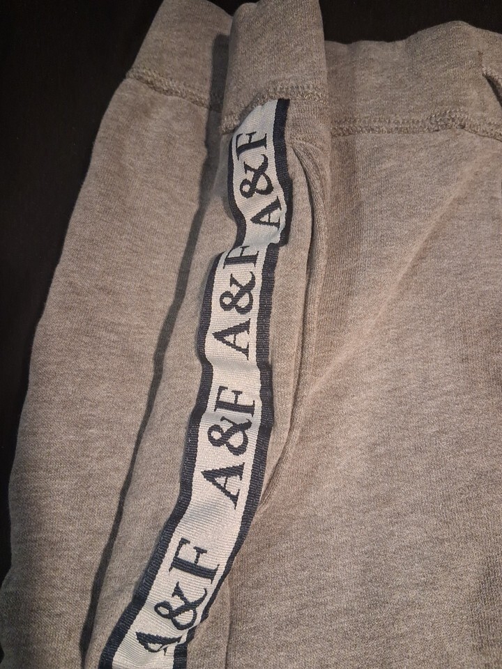 Abercrombie & Fitch Joggers Logo Sweatpants Cotton  Mens M 36L Item image 7