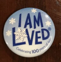 &quot;I AM LOVED Helzberg Diamonds Pin Button 100 Years Limited Edition Snowf... - $100.47 MXN