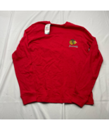 Champion NHL Chicago Blackhawks Hockey Womens Shirt Red Long Sleeve Pock... - £13.23 GBP