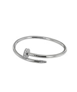 Cartier Juste Un Clou Nail White Gold Diamond Bracelet Size 17 - $9,500.00