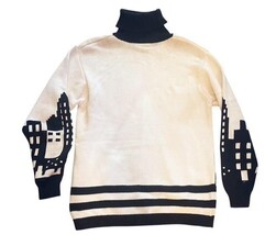 Vintage 80s Liz Sport Turtleneck Skyline Sweater Small Australia image 6