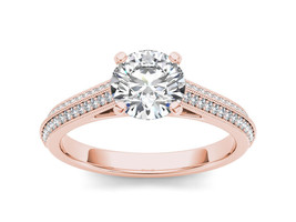 14K Rose Gold 1 1/5ct TDW Diamond Engagement Ring - £3,165.44 GBP