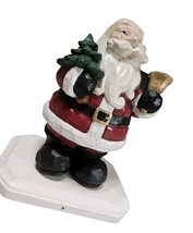 VTG Wooden Traditional Santa Handcrafted Art Christmas Figurin 8.5&quot; Handmade Old - $46.66