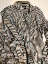 Dockers Striped Vintage Men’s Button Up Shirt XL Sh4 - £9.85 GBP