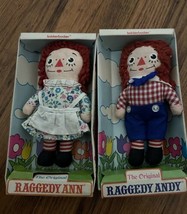 Knickerbocker Original Raggedy Ann and Andy dolls 7&quot; 0017 &amp; 0018 - £16.67 GBP