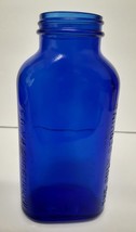 Vtg Eby Chemical Harrisburg Cobalt Blue Glass Bottle Only Genuine Ecco Powder - £26.89 GBP