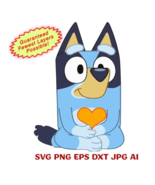 Bluey Instant Download-Cricut/Silhouette/Canvas/Laser Engraving-Svg Png Dxf Eps  - $2.85