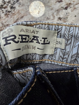 Ariat Jeans Womens 29 R Blue Boot cut Real Denim Dark Wash Western Riding Rodeo image 5