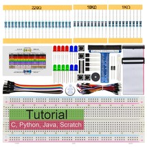 Basic Starter Kit For Raspberry Pi 4 B 3 B+ 400, 227-Page Detailed Tutor... - $33.99