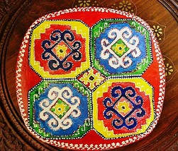 Decorative Plate Hand Made Hand Painted Ceramic &quot;Armenian Carpet&quot; - £20.49 GBP