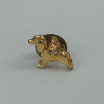 Vintage Gold Tone Greyhound Dog With Wings Lapel Hat Pin - $4.37