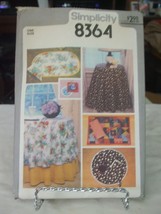 Simplicity 8364 Tablecloths, Napkins, Reversible Placemats &amp; Coasters Pa... - $11.32