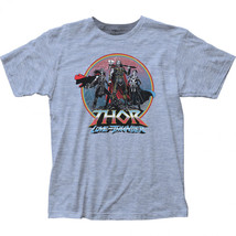 Thor Love and Thunder Characters Heroic Pose T-Shirt Blue - £11.79 GBP