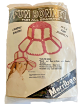 Needlecraft Kit Fun Bonnet Merribee Hat Red Crazy Hat Made in USA NIP Vi... - £11.00 GBP