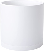 Seamless Saucers And A Drainage Hole In A 14-Inch White Plastic Planter Pot,, 1. - $116.97