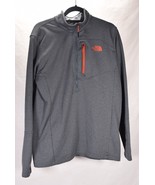 The North Face Men’s Grey &amp; Orange Accents Pullover Jacket Large Fleece ... - $60.93 CAD