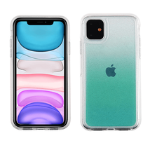 for iPhone 11 Pro 5.8&quot; Hard Transparent TPU Glitter Case Cover CLEAR AQUA BLUE - £4.66 GBP