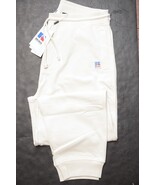 Hugo Boss Russell Atlético Jafa-Ra Hombre Crream Algodón Pantalones Chán... - €55,10 EUR