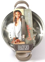 1 Cravings By Chrissy Teigen 6 Qt Nonstick Aluminum Stock Pot Steamer In... - £82.32 GBP