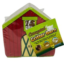 Critter Ware Corrugated Critter Barn 5&quot;x 5&quot;x4 1/2&quot; for small animals - £5.44 GBP