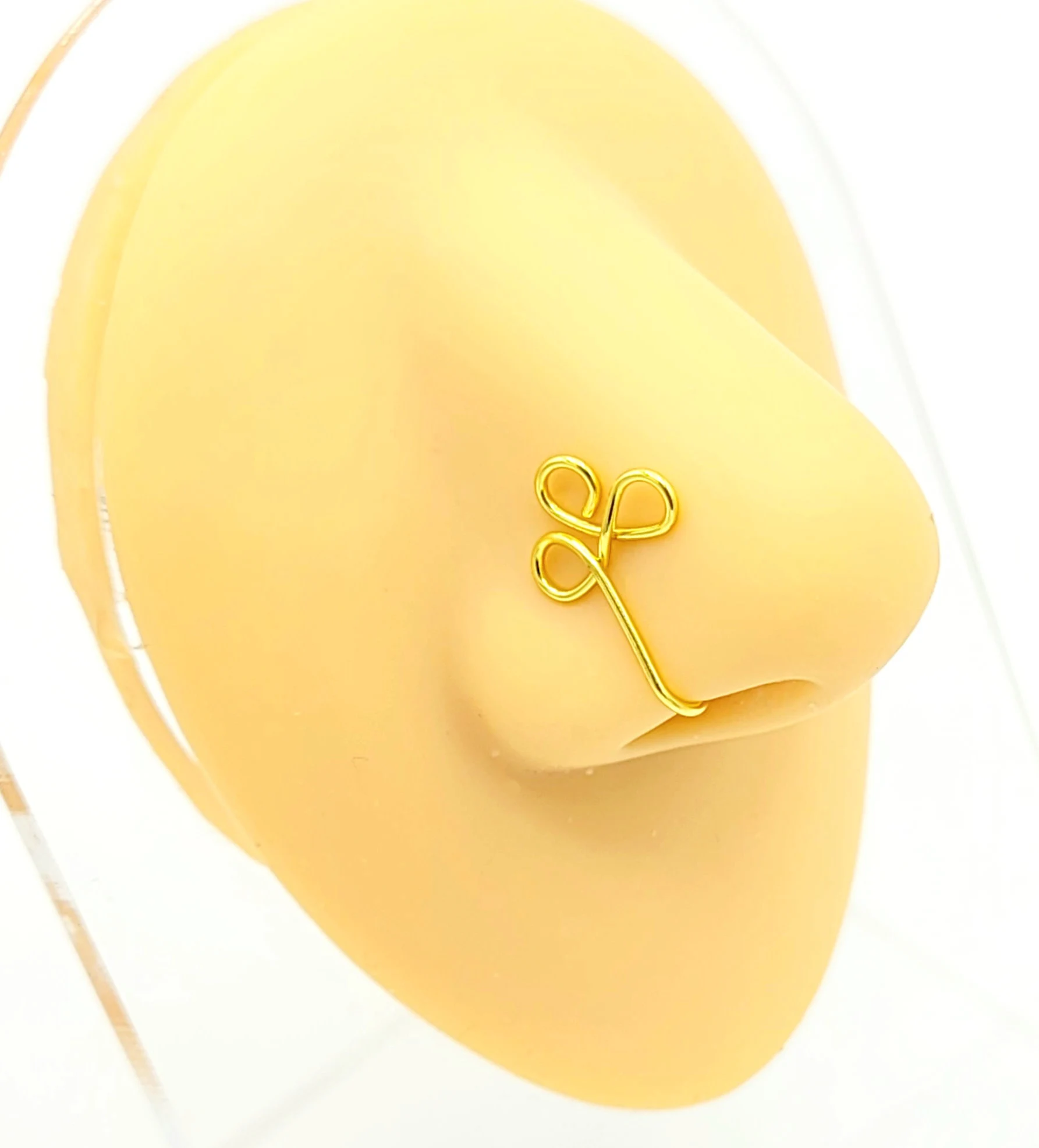Stylish Cute Fake Nose Ring - Nose Cuff - Fake Nose Clip - Gold - $6.82 CAD