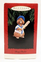 VINTAGE 1994 Hallmark Keepsake Christmas Ornament Busy Batter Otter Baseball - £11.86 GBP