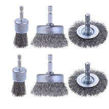 6 Pack Carbon Steel Wire Wheel Brush, Cup Brush, Wheel Brush, Pen Brush ... - $14.99