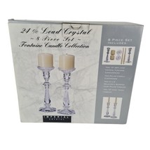 Imperial Crystal Candle Collection &quot;8 Piece Set of Fontaine Candle Collection&quot;. - £11.88 GBP