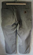 Carhartt B159 MUS Brown Khaki Loose Fit Carpenter Pants Size 36x30 - $16.04