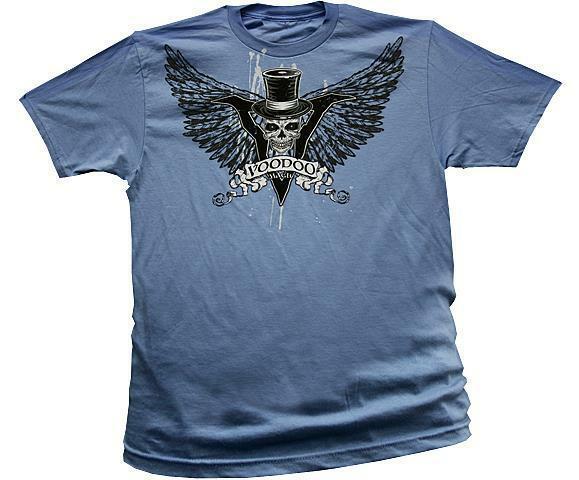 FLYING SKULL WITH TOP HAT 100% soft cotton fitted tee #18 skeleton design new