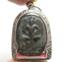 Thai Real Amulet Pendant Lp Boon Samadhi Buddha Blessing Healing Health Peaceful - £122.96 GBP