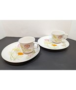Jardarama Giftware Japan Floral Sandwich plate w/ cup Set of 2 Brunch Te... - £14.68 GBP