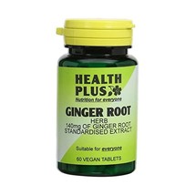 Health Plus Ginger Root 550mg Digestive Health Plant Supplement - 60 Tab... - $17.00