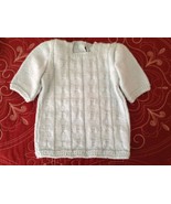 Hand Knitted Color Mint Girls Top 9-12 Months - $340.71 MXN