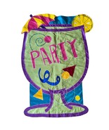 Party Drink Umbrella Martini Double Sided Outdoor Yard Flag Length 44&quot; W... - $18.05