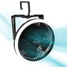 Camping Fan with LED Lantern, 8-Inch Portable Camping Fan, 10000mAh Rech... - £112.31 GBP