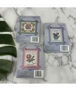 New Berlin Co Vintage Mini Treasure Cross Stitch Magnet Kit Lot of 3 New... - $18.80