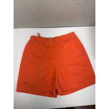 LRL Ralph Lauren Shorts Womens Orange LRL High Waist Flat Front Classic ... - $24.95