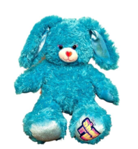 Build a Bear Blue Sparkle Bunny Rabbit Plush Stuffed Toy Disney 17 Inch Easter - £7.55 GBP