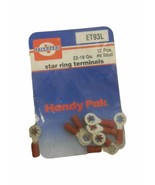 Standard Brand ET93L Twelve (12) Star Ring Terminals 22-18 Ga. #6 Stud New! - $19.10 CAD