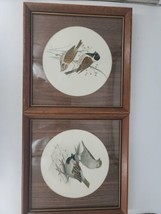 Vintage Framed Signed John Murr Bird Prints 1956 Barn Swallows 1958 Ree 2 pc Set - £29.08 GBP