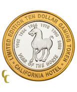 Sam Boyd&#39;s California Hotel Casino Gaming Token Year of the Horse 999 Si... - $92.35 CAD