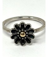 Authentic PANDORA Two-Tone Oopsie Daisy Ring, Sz 9, Sterling &amp; 14K - $1,065.37 MXN
