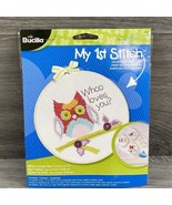 Bucilla My First Stitch Owl WHOO Loves You Cross Stitch Kit 45997 Sealed - £11.26 GBP