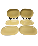 Carlisle 12&quot; x 8&quot; Melamine BARLEY YELLOW Platters N43843 - BRAND NEW Set... - $31.65