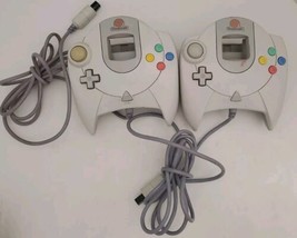 Lot of 2 - Sega Dreamcast White Controller HKT-7700 Used Tested  - $29.69